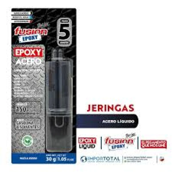Adhesivo Fusion Epoxi Acero Jeringa Epoxi